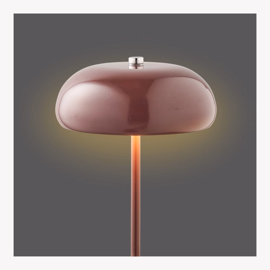Laetav metallist bordoo laualamp Margate, puutetundlik, ø16 cm - 3
