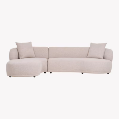 Lounge-diivan vasakpoolse lamamisosaga, naturaalne Kingston