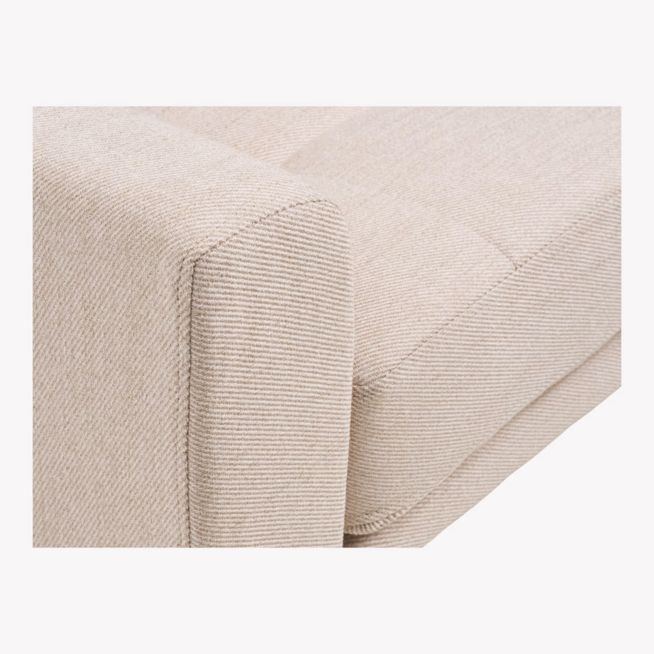 Lounge-tugitool liivakarva kangaga Lido, 92×90 cm - 6