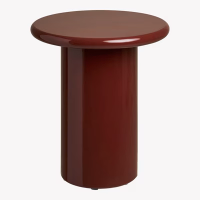 Ümar MDF abilaud Otago, bordoo, läbimõõt 45 cm, kõrgus 50 cm