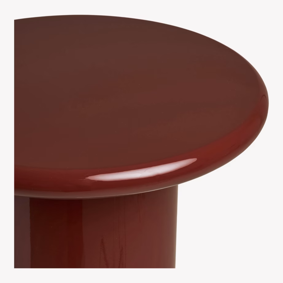Ümar MDF abilaud Otago, bordoo, läbimõõt 45 cm, kõrgus 50 cm - 7