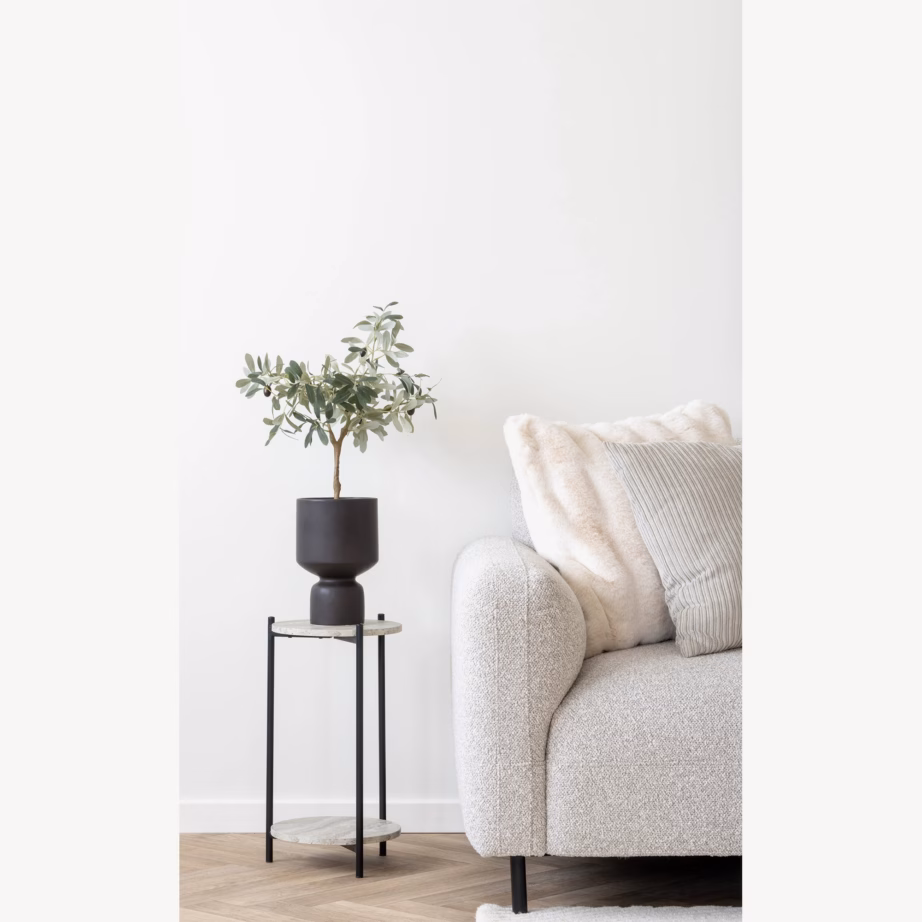 MDF-plaadiga abilaud travertiini imitatsiooniga Leuven, ø27×46 cm - 5