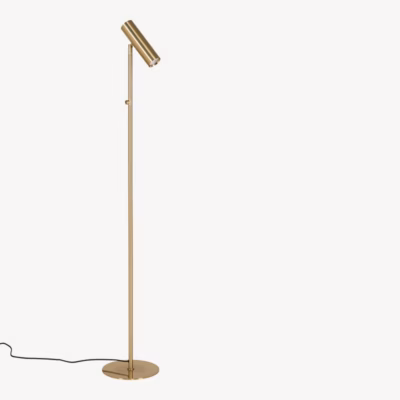 Messingitooni terasest põrandalamp Paris, 150 cm