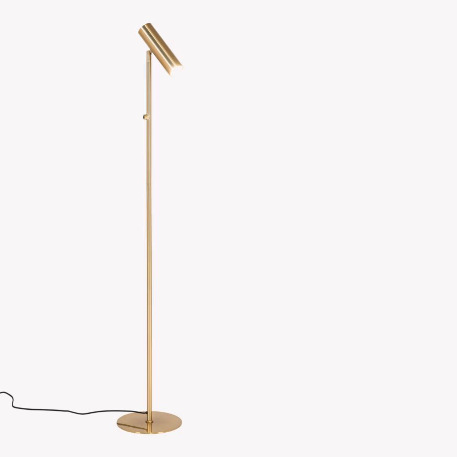 Messingitooni terasest põrandalamp Paris, 150 cm - 3