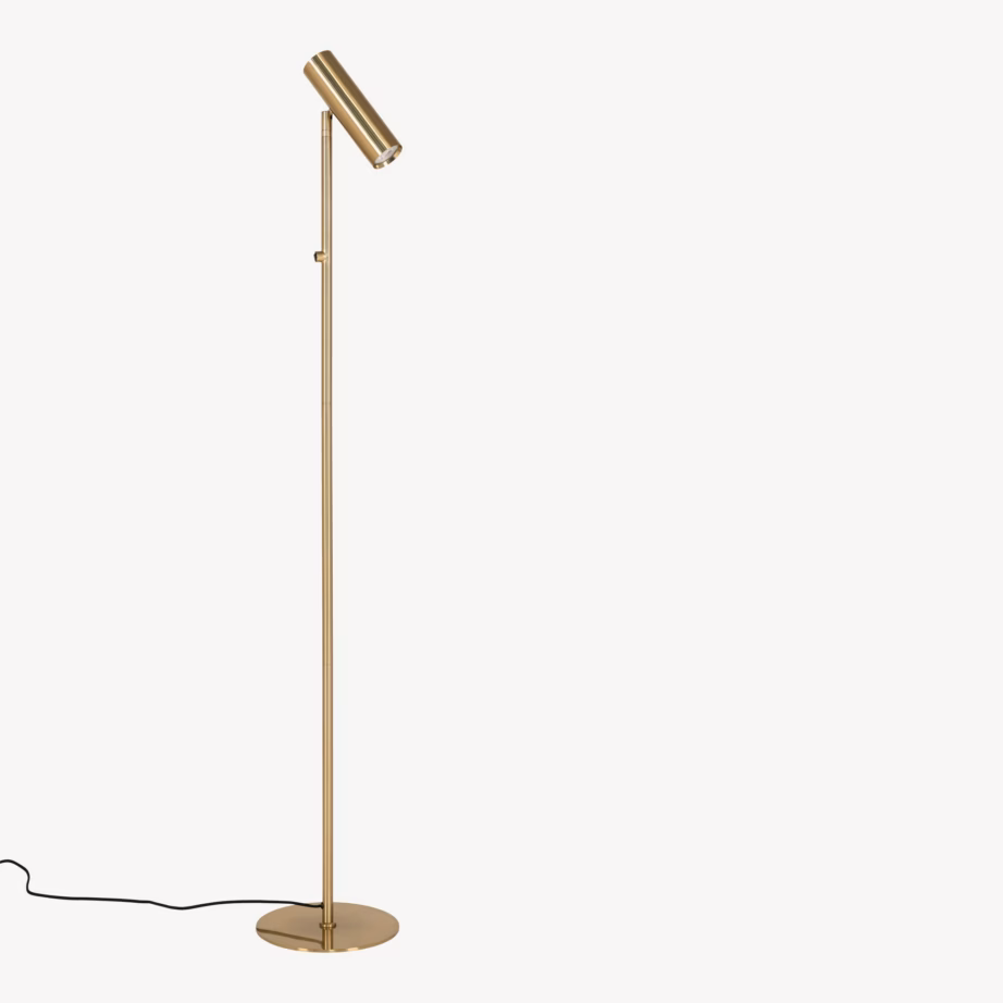 Messingitooni terasest põrandalamp Paris, 150 cm - 7
