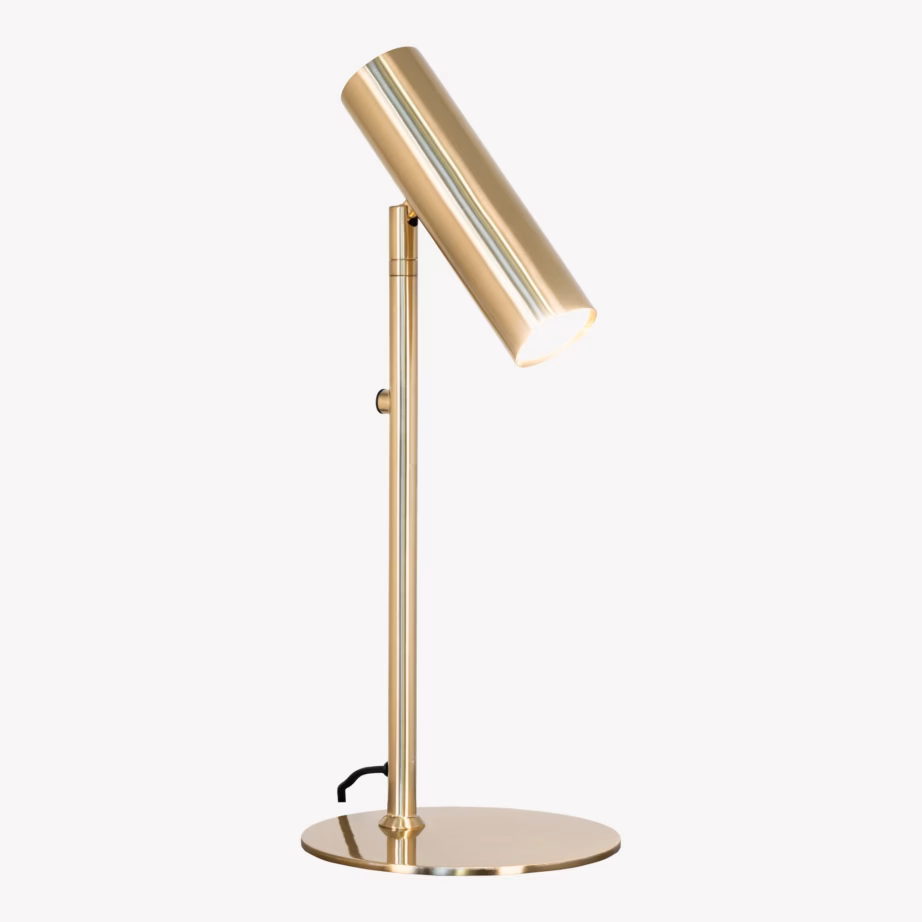 Messingivärvi metallist laualamp Paris, 47 cm, 150 cm juhe - 8