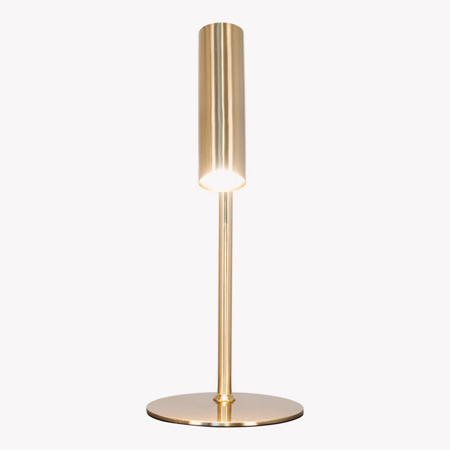 Messingivärvi metallist laualamp Paris, 47 cm, 150 cm juhe - 9