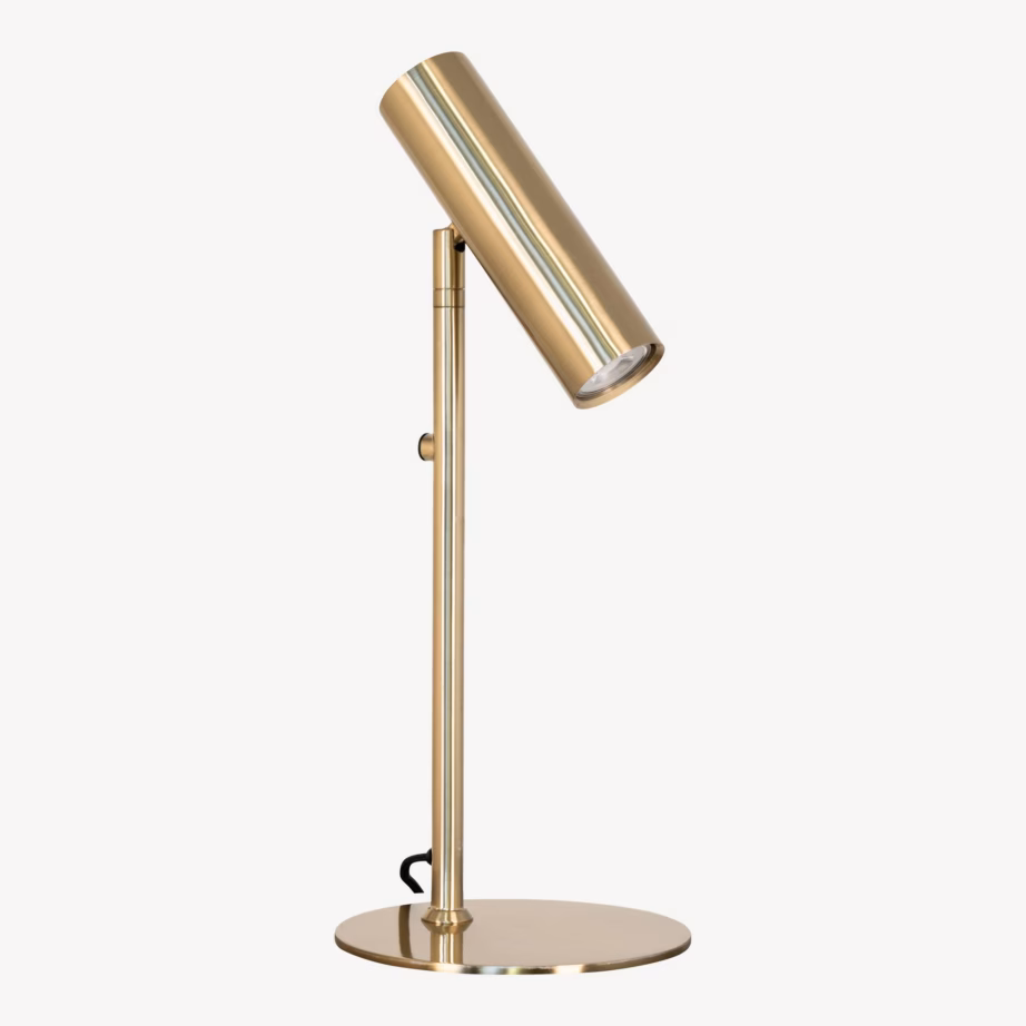 Messingivärvi metallist laualamp Paris, 47 cm, 150 cm juhe - 10