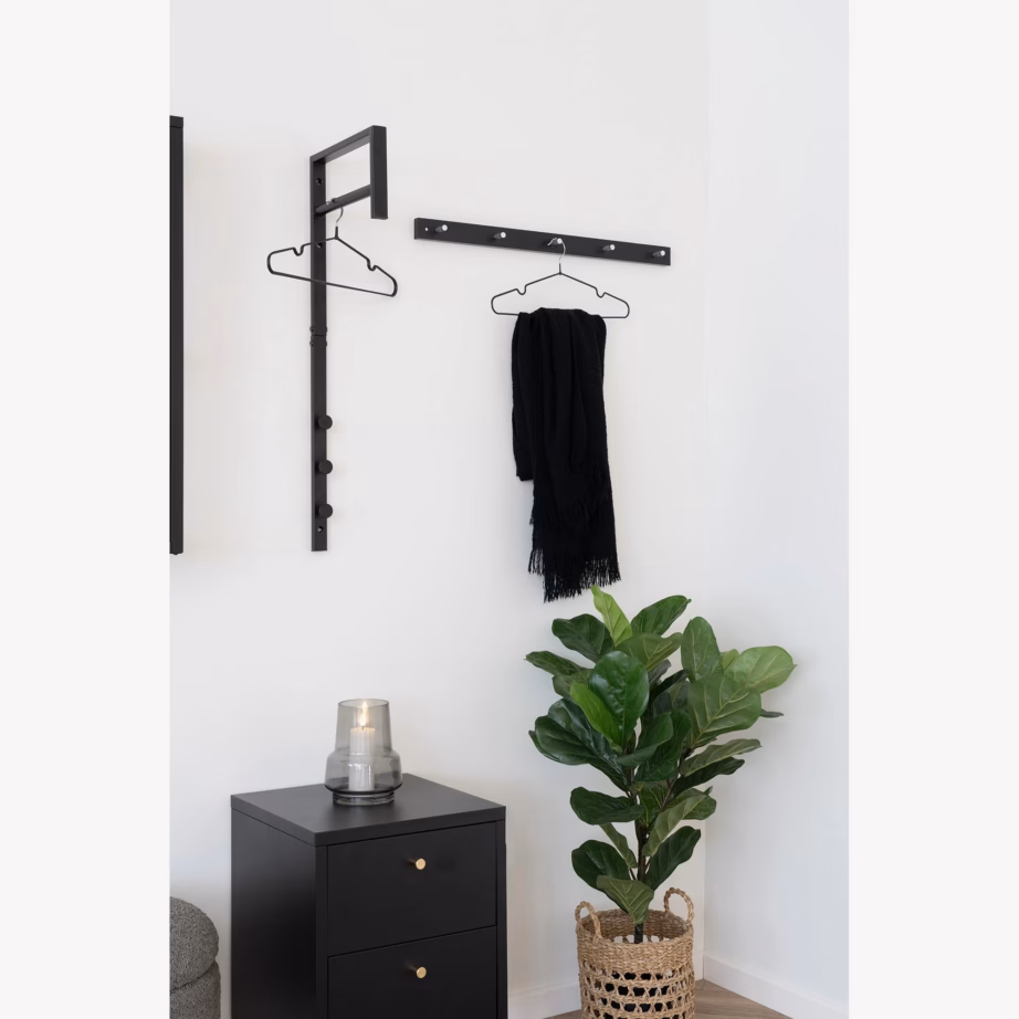 Metallist must riidenagi Trento esikusse, 3×30×82 cm - 2