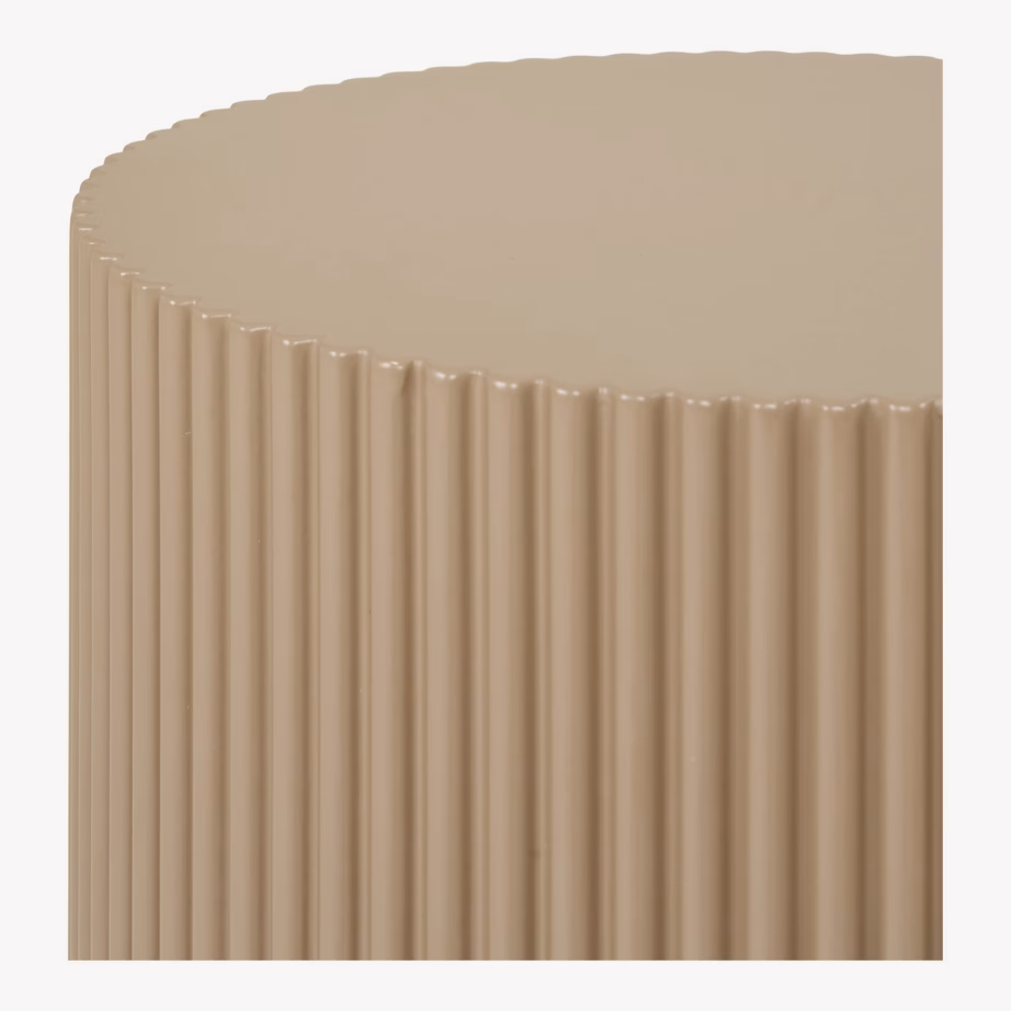 Ümmargune MDF abilaud, tume liivatoon, ø30 x 50 cm Farense - 3
