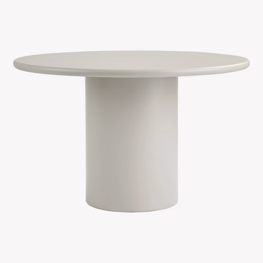 Ümmargune MDF söögilaud liivakarva, ø120 x 75 cm Nagano - 3