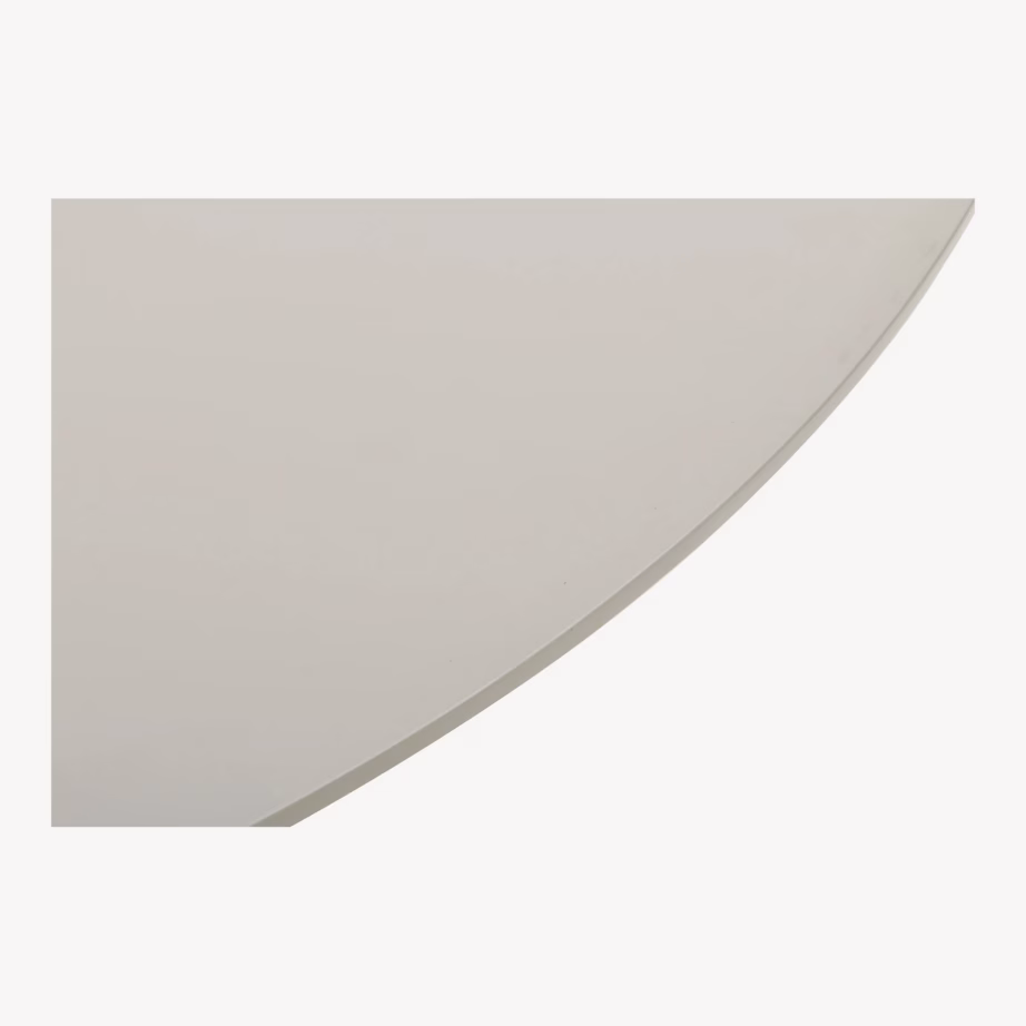 Ümmargune söögilaud MDF-plaadiga, liivakarva, ø120 cm Riva - 5