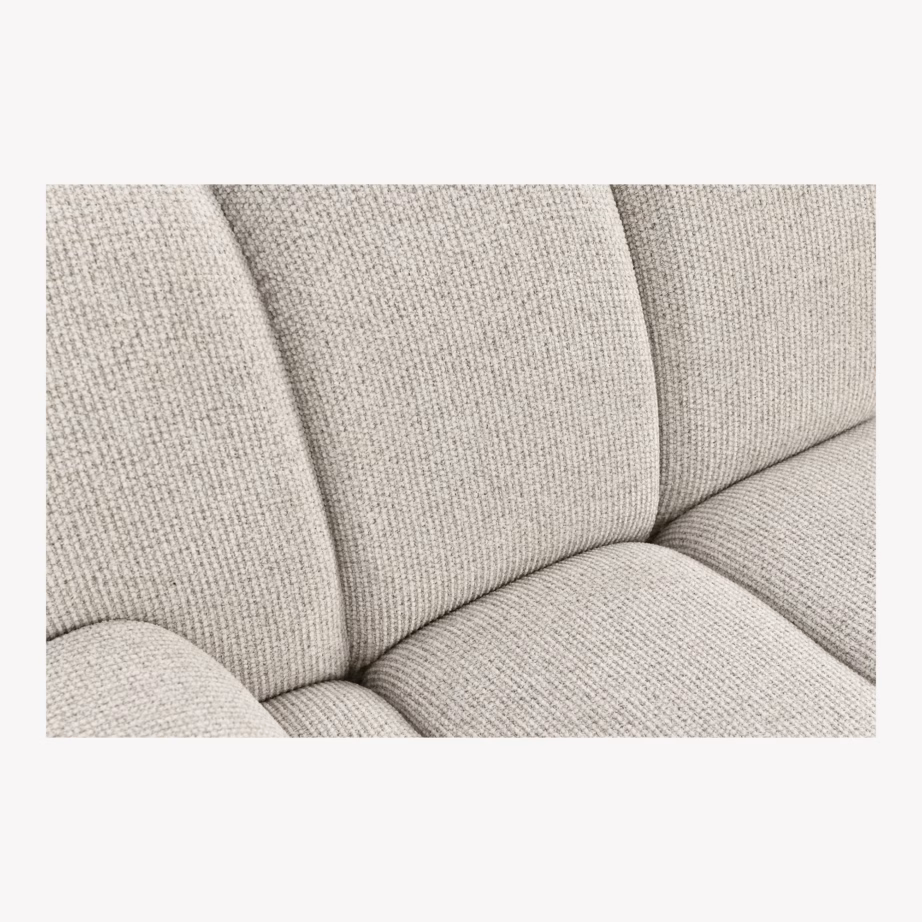 Modulaarne 2,5‑kohaline diivan tumbaga, liivakarva, parempoolne Taza - 4