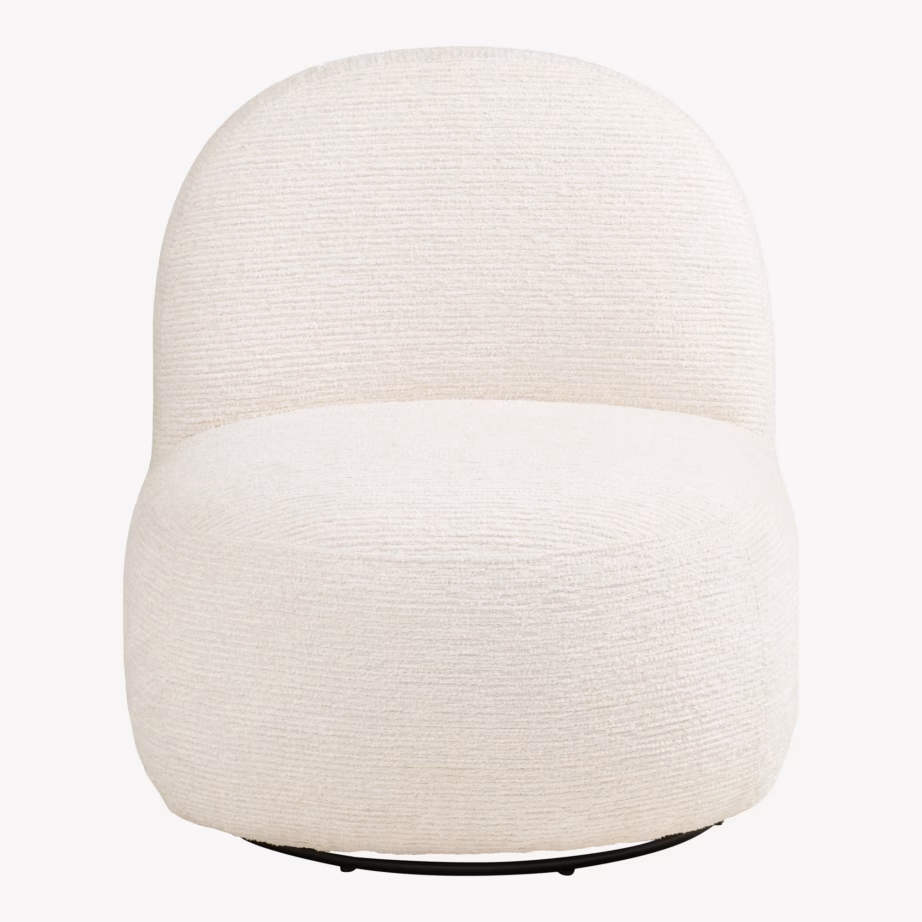 Murdvalge lounge-tugitooli ja tumba komplekt Milo - 4