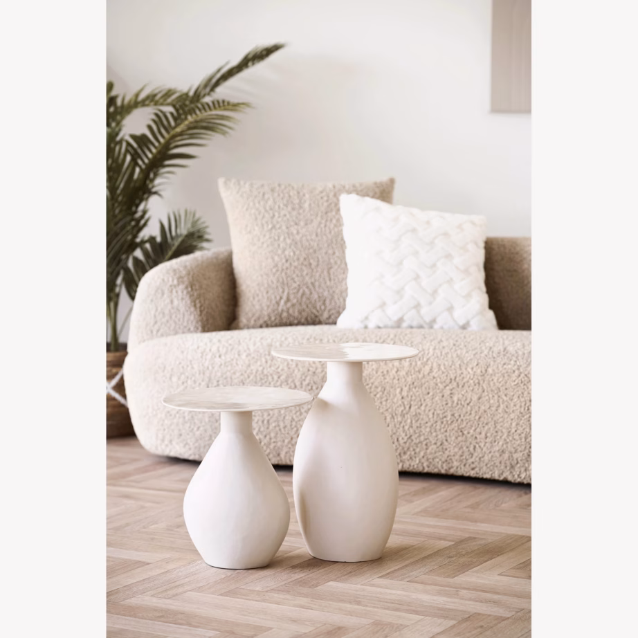 Murdvalge metallist abilaud Calais, ø36×50 cm - 2