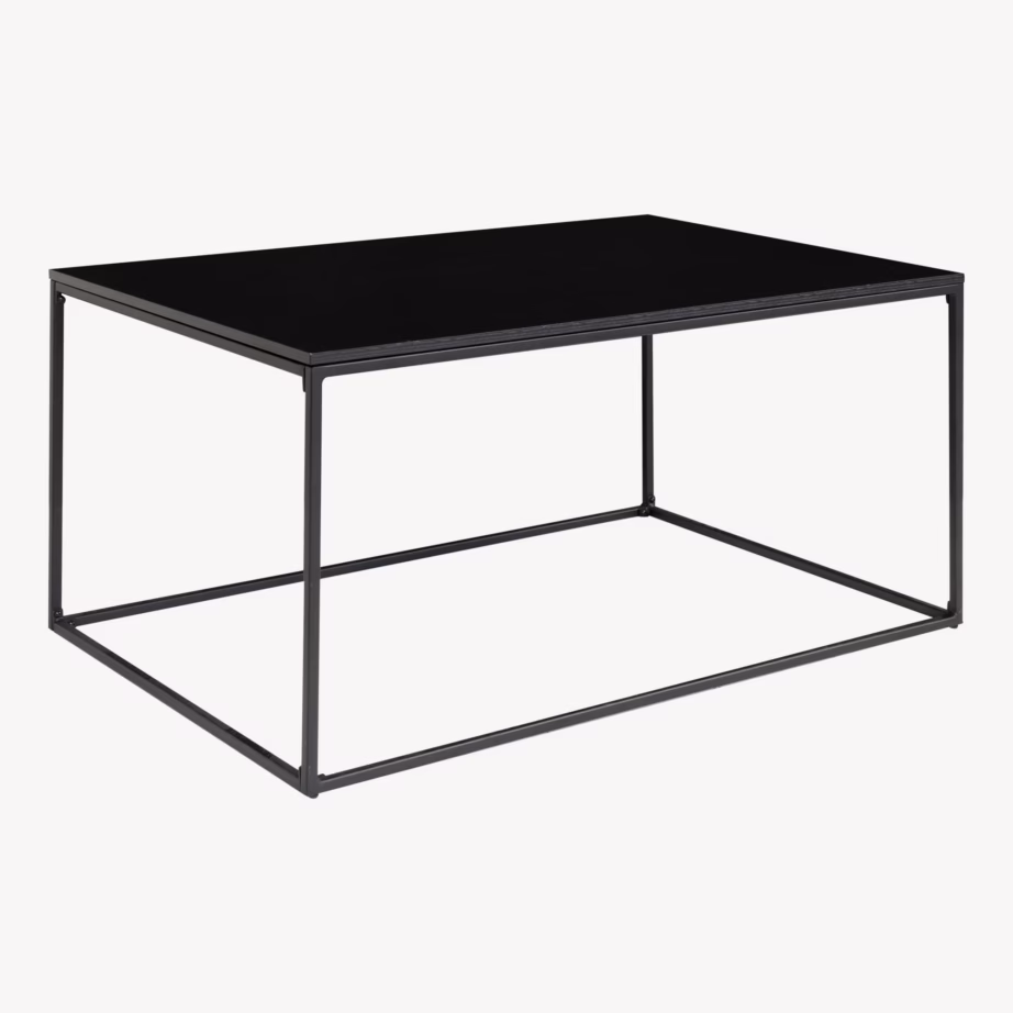 Must diivanilaud 60×90×45 cm metallraamiga Vita - 3