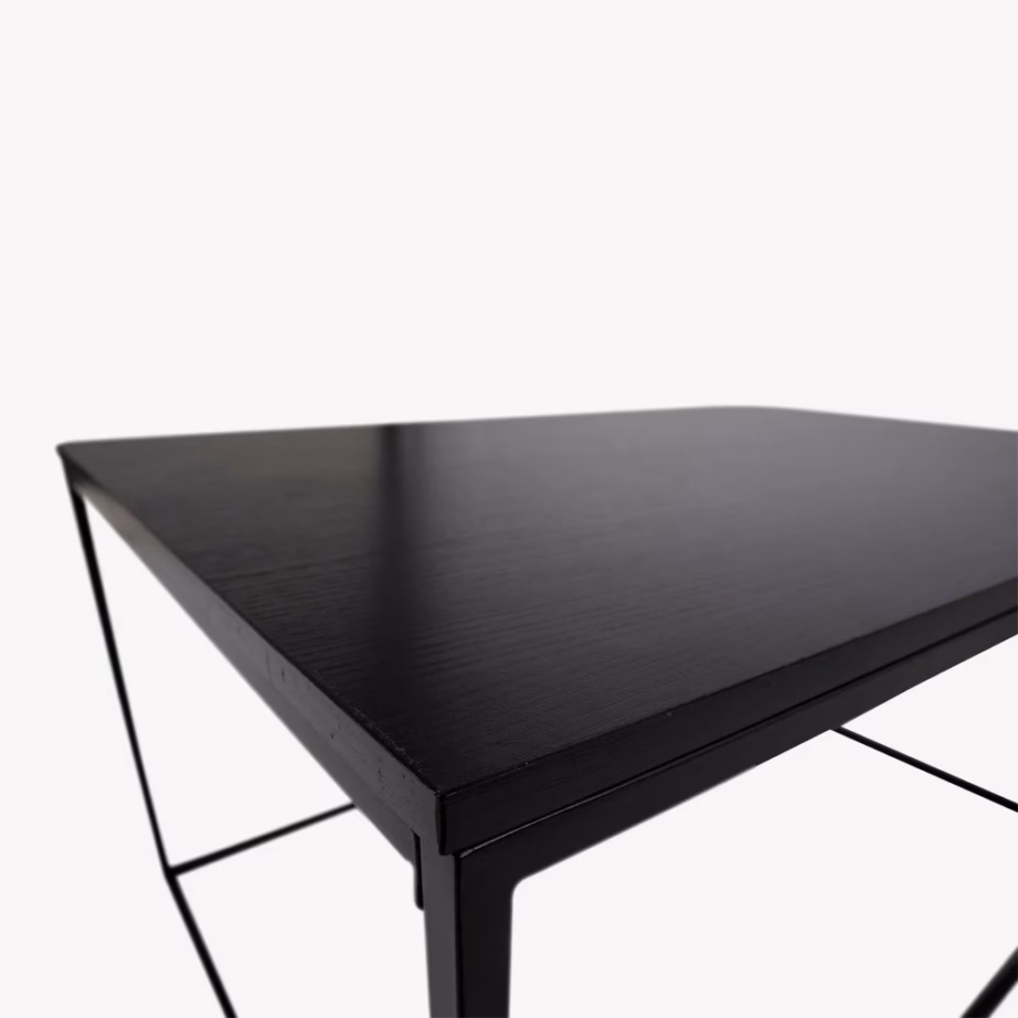 Must diivanilaud 60×90×45 cm metallraamiga Vita - 9