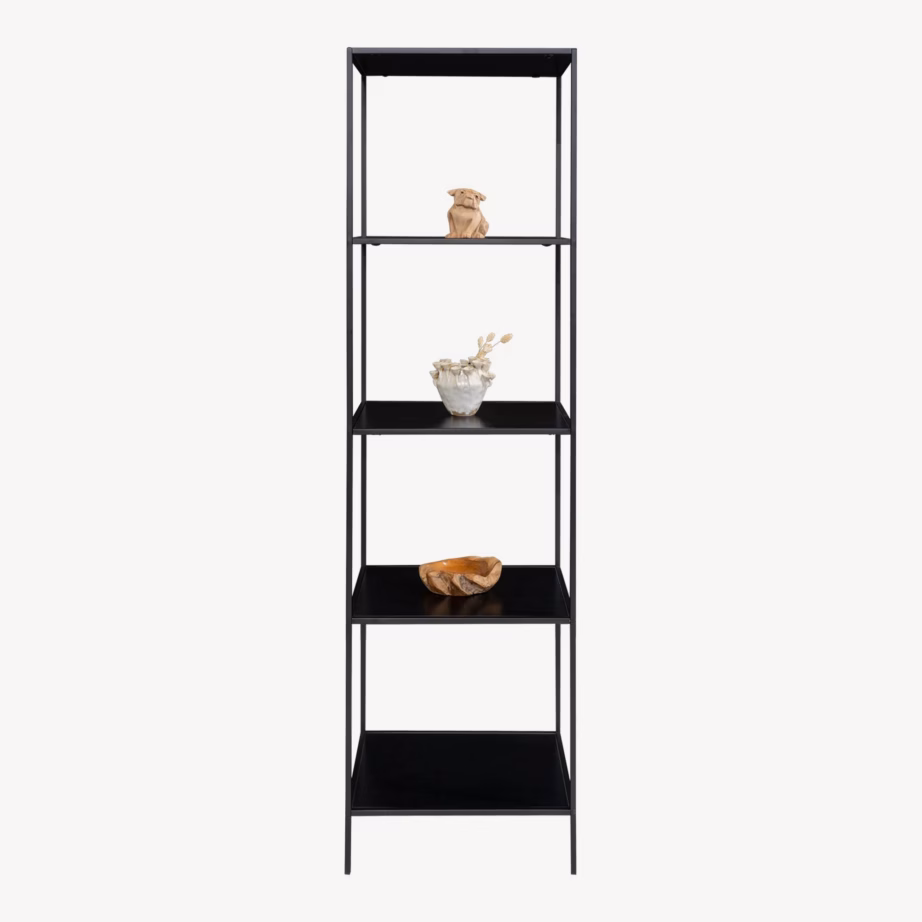 Must raamaturiiul 5 riiuliga Vita 51x36x170 cm - 8