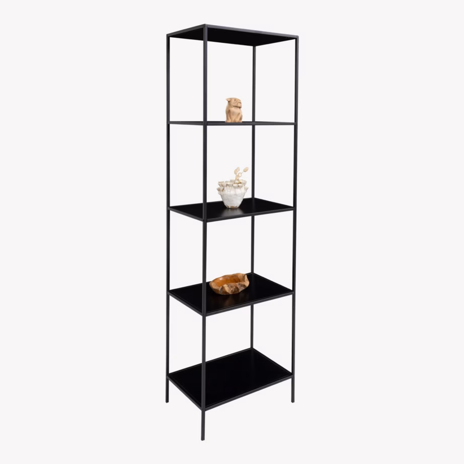 Must raamaturiiul 5 riiuliga Vita 51x36x170 cm - 10