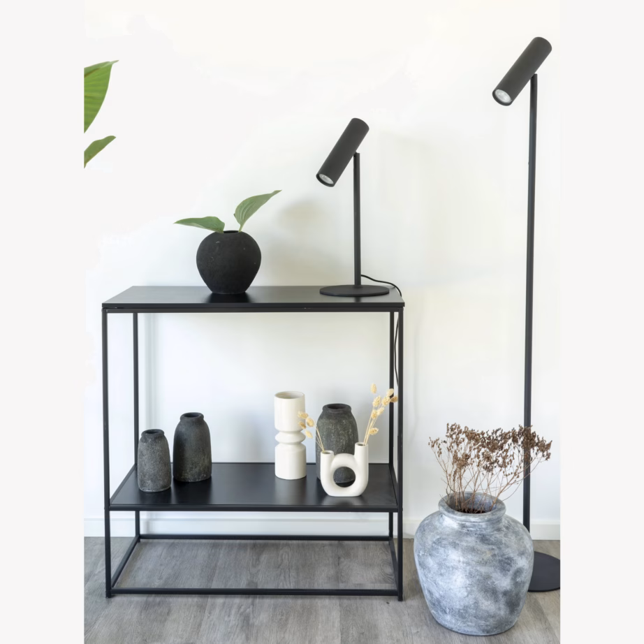 Must terasest põrandalamp Paris, 150 cm kõrgune - 2