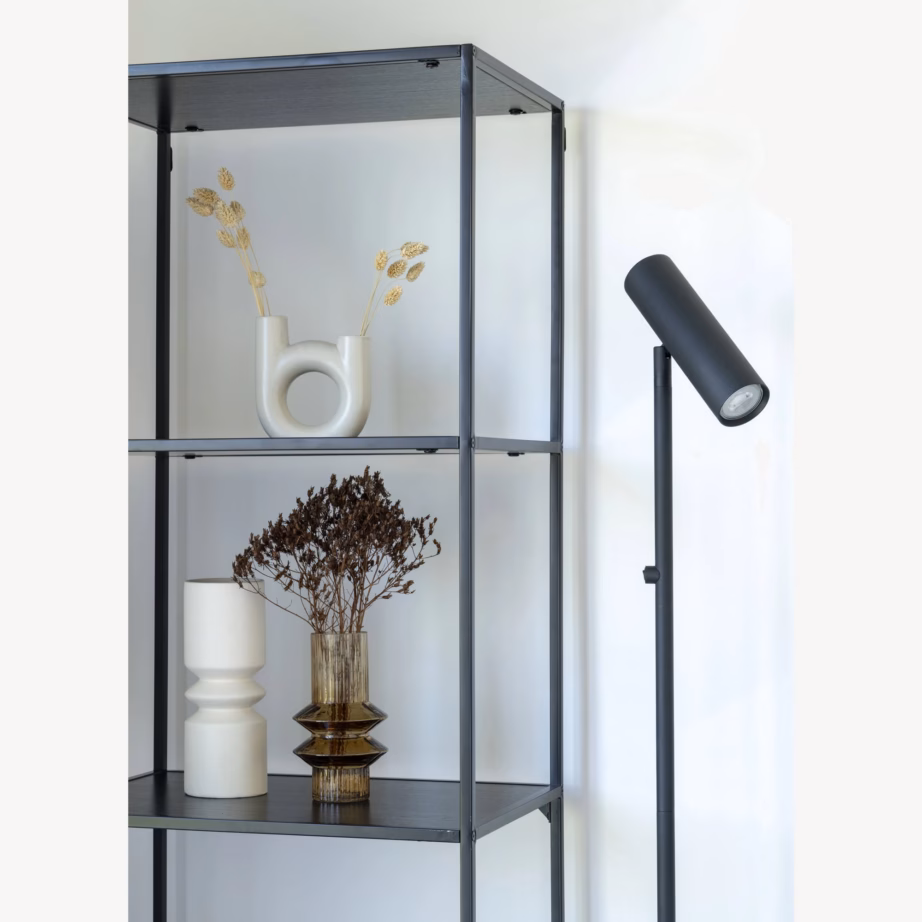 Must terasest põrandalamp Paris, 150 cm kõrgune - 4