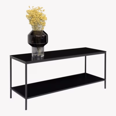 Must TV-alus kahe riiuliga 100x36x45 cm Vita