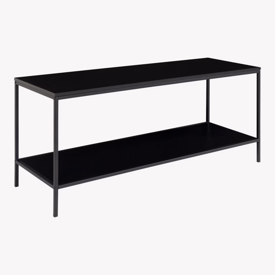 Must TV-alus kahe riiuliga 100x36x45 cm Vita - 3