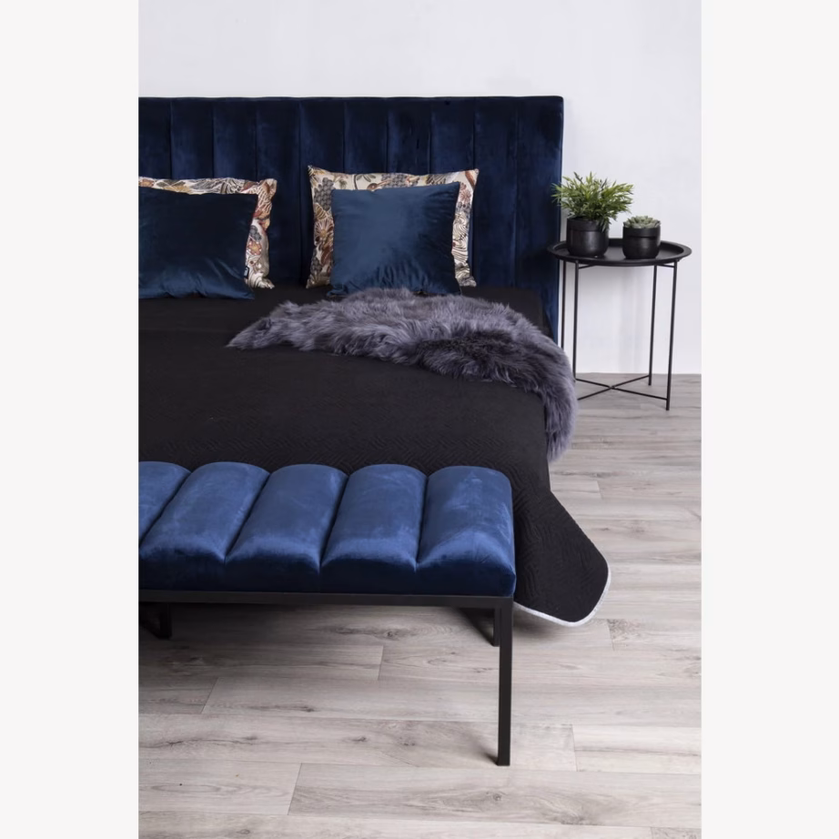 Mustast terasest ümmargune abilaud ø47×50 cm Bastia - 6