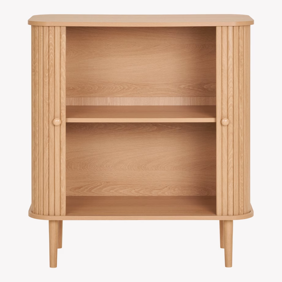 Naturaalset tooni 2-ukseline kapp 80x40x87 cm Nikko - 3