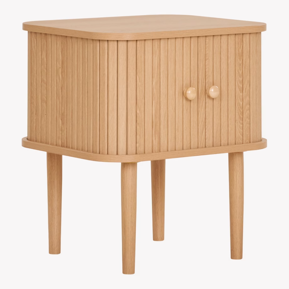 Naturaalset tooni abilaud 2 uksega Nikko 45x40x50,5 cm - 5