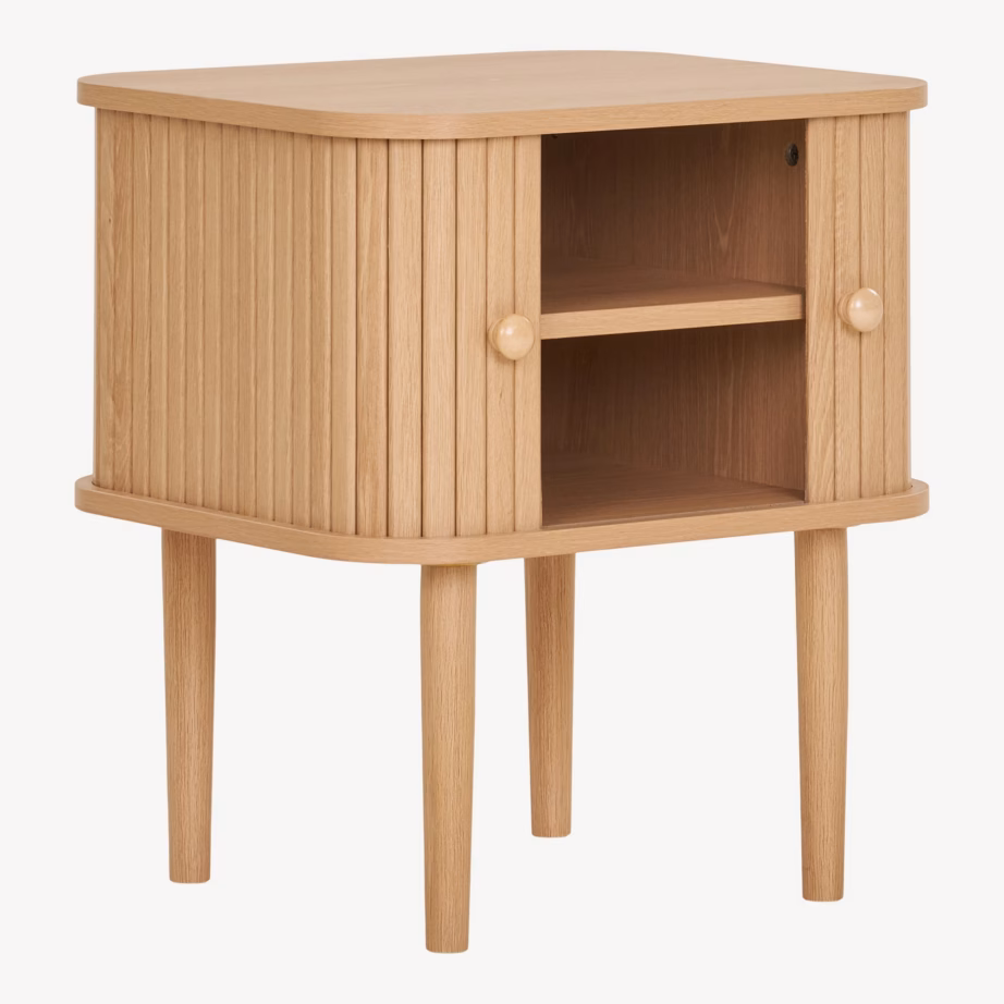 Naturaalset tooni abilaud 2 uksega Nikko 45x40x50,5 cm - 6