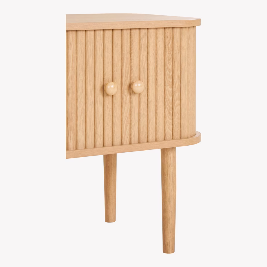 Naturaalset tooni abilaud 2 uksega Nikko 45x40x50,5 cm - 7