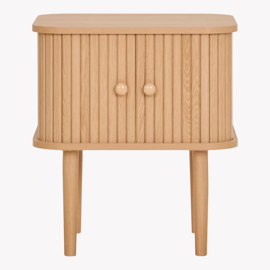 Naturaalset tooni abilaud 2 uksega Nikko 45x40x50,5 cm - 9