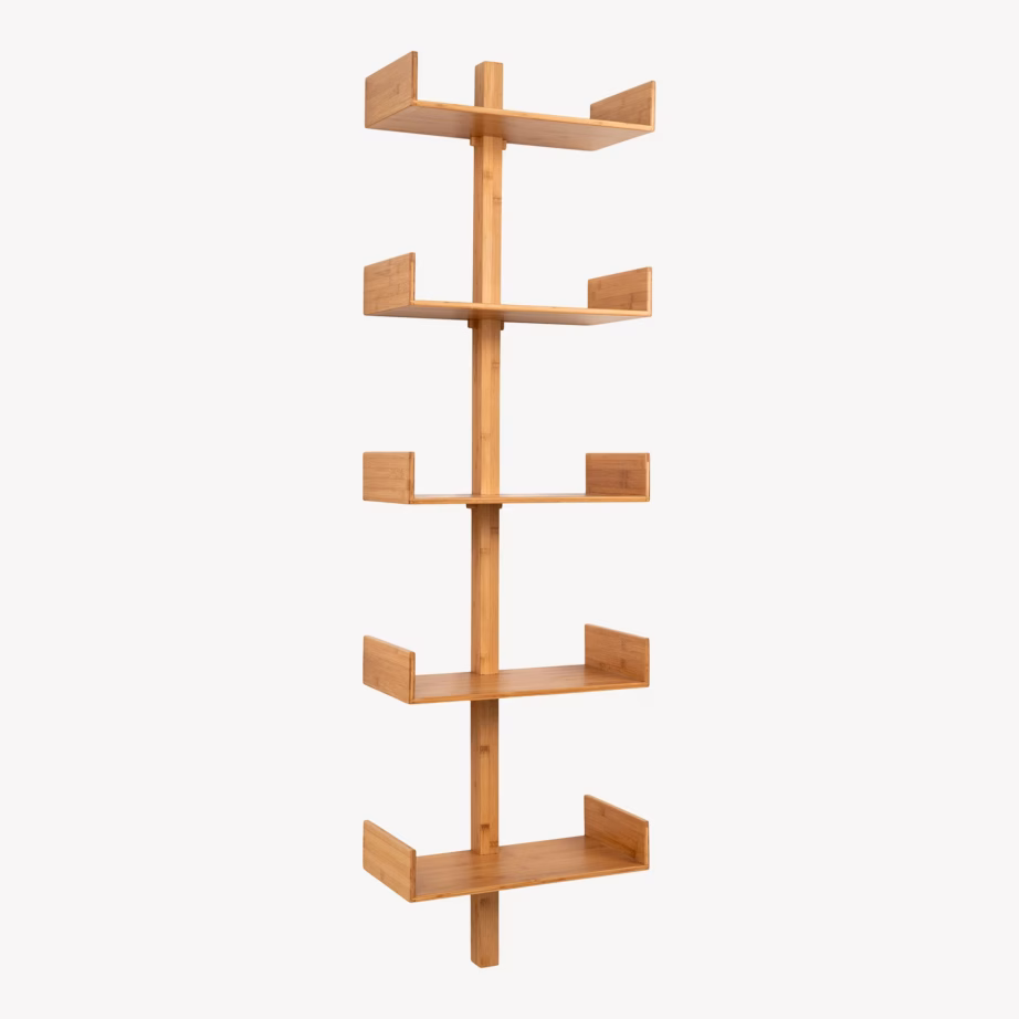 Naturaalset tooni bambusest seinariiul Villa 50×180 cm - 4