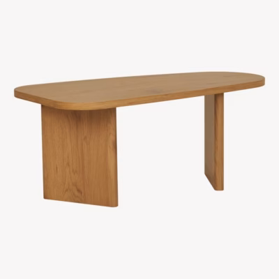 Naturaalset tooni diivanilaud Melo, MDF, 50 x 100 x 41 cm