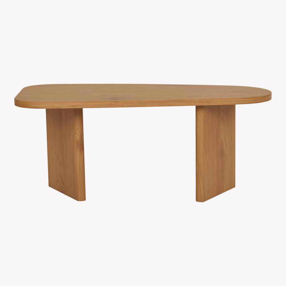 Naturaalset tooni diivanilaud Melo, MDF, 50 x 100 x 41 cm - 3