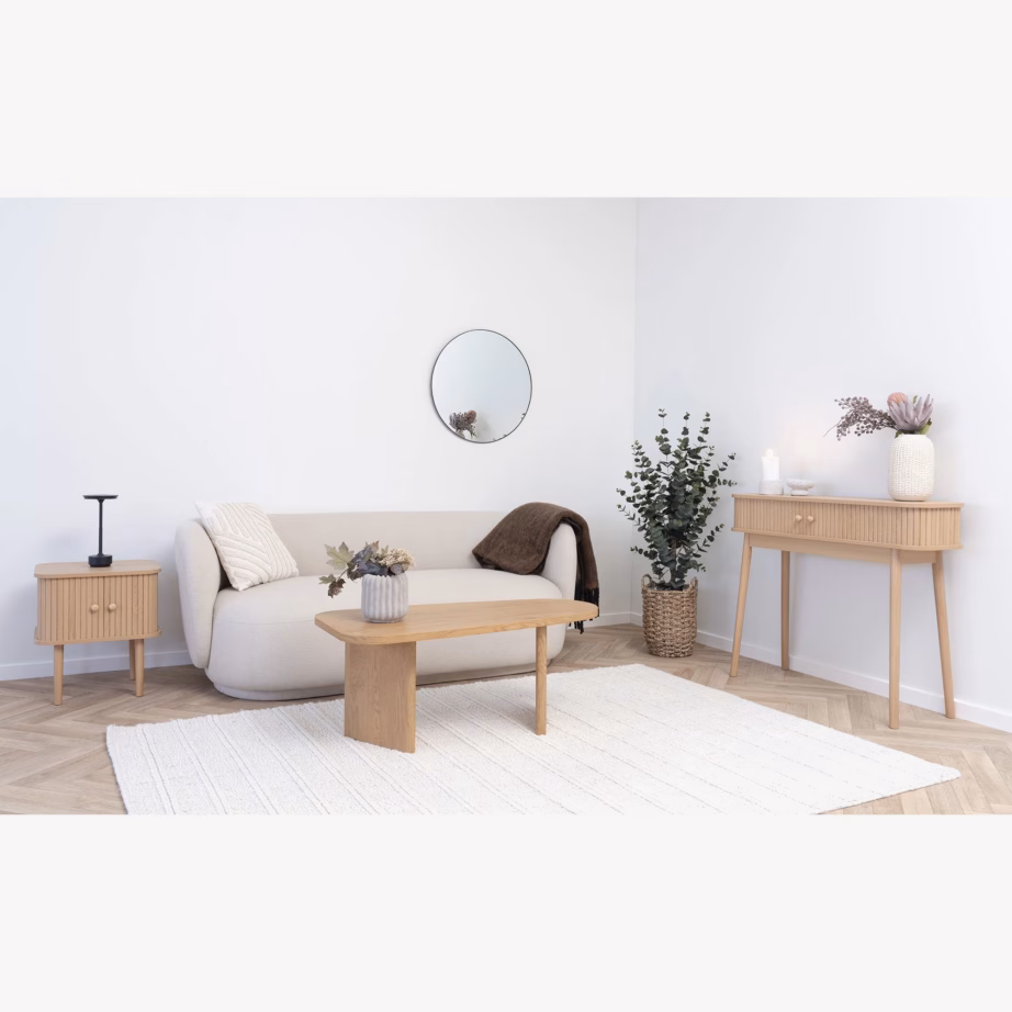 Naturaalset tooni diivanilaud Melo, MDF, 50 x 100 x 41 cm - 4