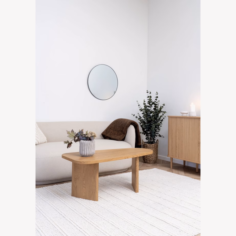 Naturaalset tooni diivanilaud Melo, MDF, 50 x 100 x 41 cm - 5
