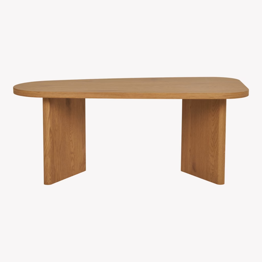 Naturaalset tooni diivanilaud Melo, MDF, 50 x 100 x 41 cm - 6