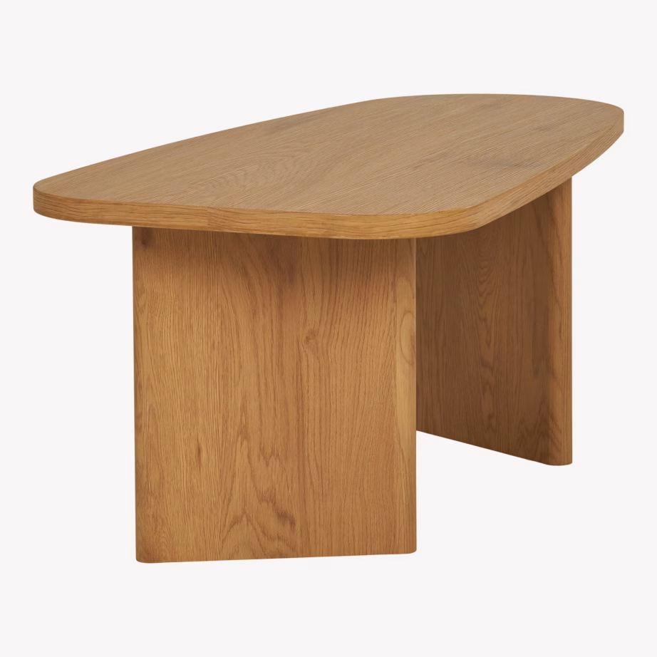Naturaalset tooni diivanilaud Melo, MDF, 50 x 100 x 41 cm - 7