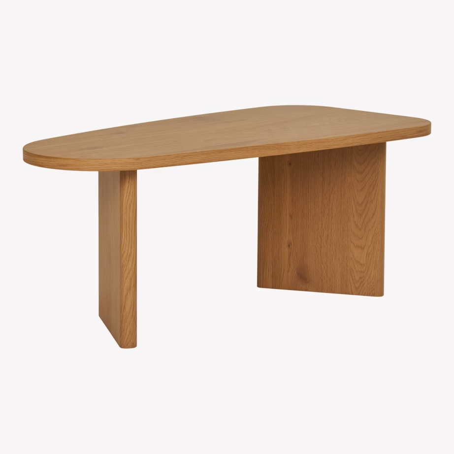 Naturaalset tooni diivanilaud Melo, MDF, 50 x 100 x 41 cm - 8