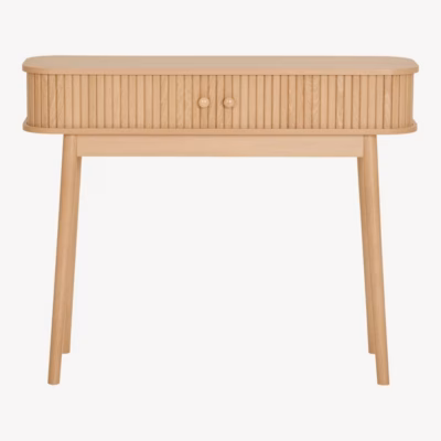 Naturaalset tooni konsoollaud kahe uksega Nikko 100x30x80 cm