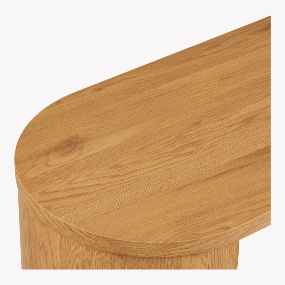 Naturaalset tooni MDF-konsoollaud 38x114x75 cm Bibione - 5