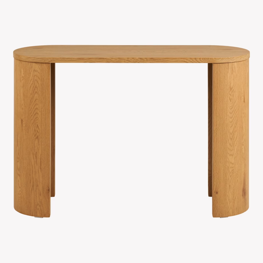 Naturaalset tooni MDF-konsoollaud 38x114x75 cm Bibione - 6