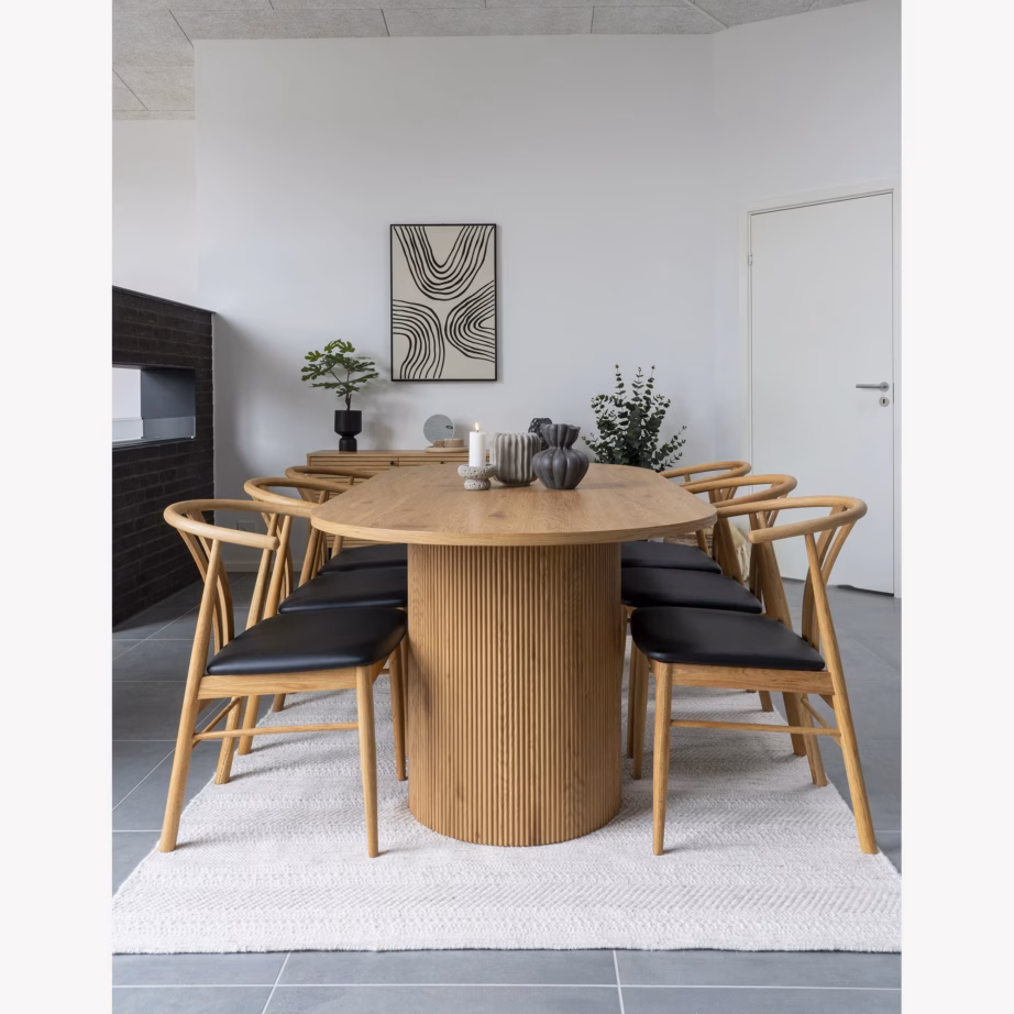 Naturaalset tooni ristkülikukujuline söögilaud 100×210 cm Boavista - 3