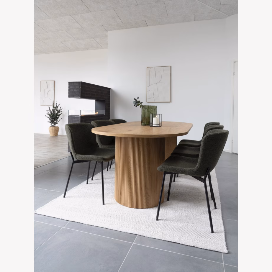 Naturaalset tooni ristkülikukujuline söögilaud 100×210 cm Boavista - 4