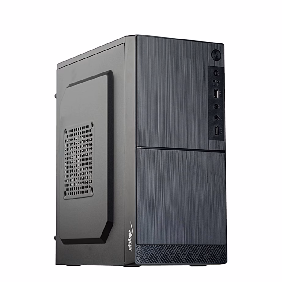 Micro ATX arvutikorpus Akyga AK35BK, 2 USB 2.0 pesa, must - 2