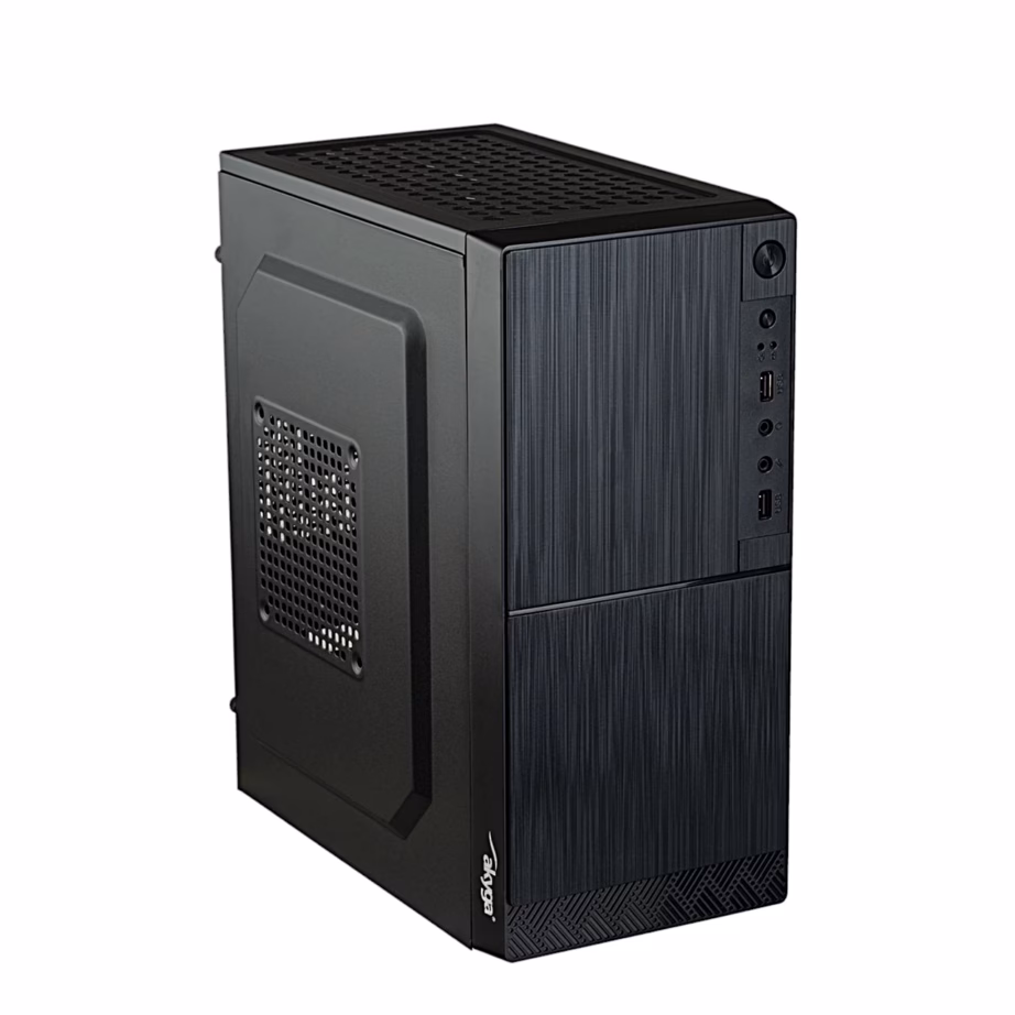 Micro ATX arvutikorpus Akyga AK35BK, 2 USB 2.0 pesa, must - 6