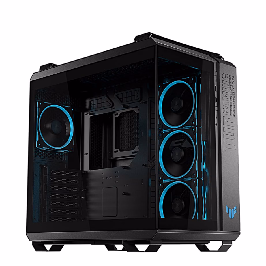 ARGB arvutikorpus ASUS TUF Gaming GT502 Horizon, nelja eelpaigaldatud ventilaatoriga, must - 4