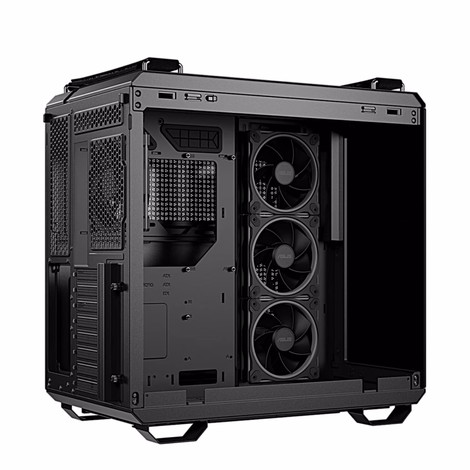 ARGB arvutikorpus ASUS TUF Gaming GT502 Horizon, nelja eelpaigaldatud ventilaatoriga, must - 7